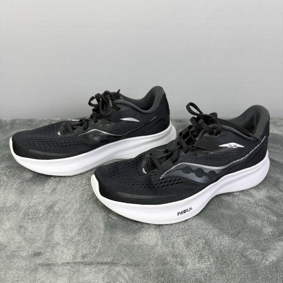 Saucony Black Running Shoes with PWRRUN Cushioning S10730-05 Womens Size 9 - Picture 1 of 10